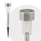 LED-es kültéri szolár lámpa 190 x 45 mm fém