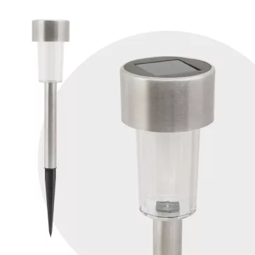 LED-es kültéri szolár lámpa 190 x 45 mm fém