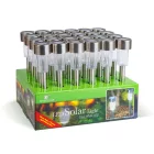 LED-es kültéri szolár lámpa 190 x 45 mm fém