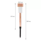 LED-es kültéri szolár lámpa 190 x 45 mm fém, rozéarany