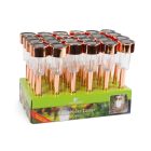 LED-es kültéri szolár lámpa 190 x 45 mm fém, rozéarany