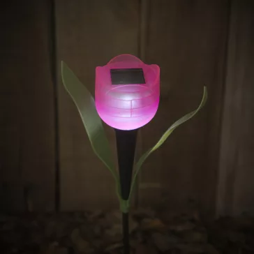 LED-es szolár tulipánlámpa 30 cm
