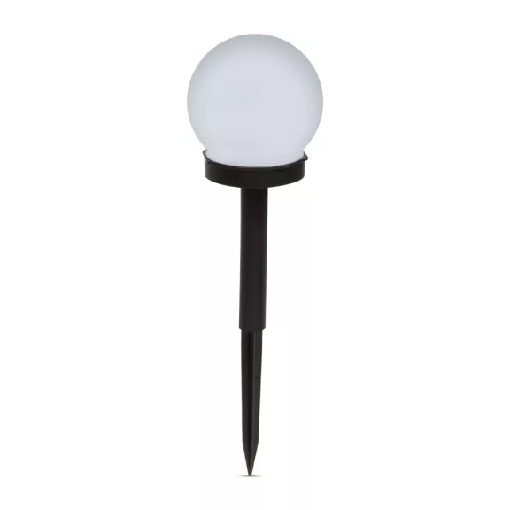 LED-es szolár lámpa - leszúrható - gömb alakú, hidegfehér - Ø10 cm LED-es szolár lámpa - leszúrható - gömb alakú, hidegfehér - Ø10 cm