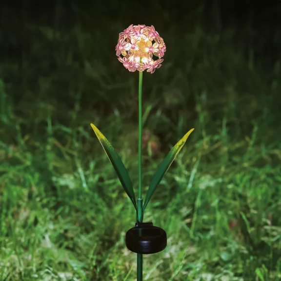 Leszúrható szolár virág - hortenzia - 2 féle - 25 melegfehér LED - 13 x 7 x 65 cm Leszúrható szolár virág - hortenzia - 2 féle - 25 melegfehér LED - 13 x 7 x 65 cm