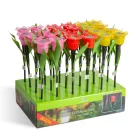 LED-es szolár tulipánlámpa - sárga / piros / rózsaszín - 31 cm 