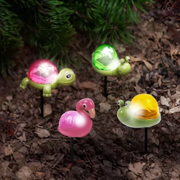   Leszúrható szolár - többféle - fehér LED - 10 x 6 x 15 cm