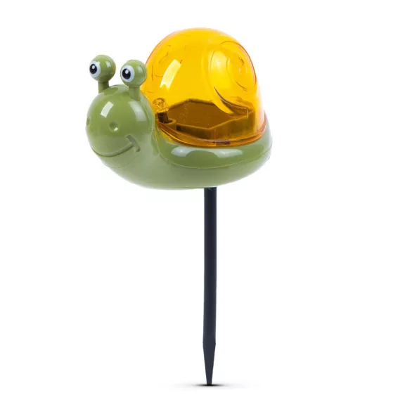 Leszúrható szolár - csiga - fehér LED - 10 x 6 x 15 cm Leszúrható szolár - csiga - fehér LED - 10 x 6 x 15 cm