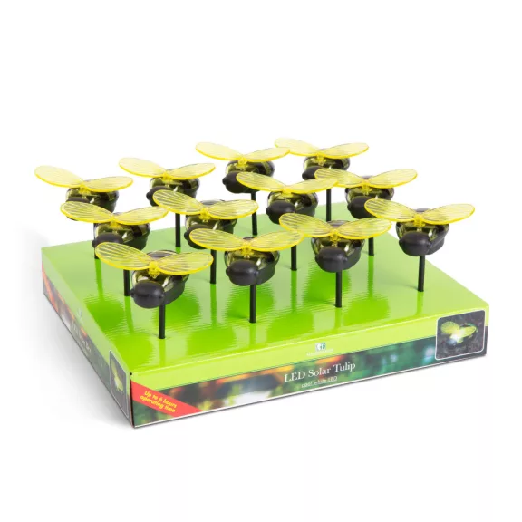 Leszúrható szolár lámpa - méhecske - 8 x 6,5 x 14 cm - Fehér LED Leszúrható szolár lámpa - méhecske - 8 x 6,5 x 14 cm - Fehér LED