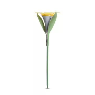   Leszúrható szolár virág - 3 szín - 30 x 10 cm - fehér LED