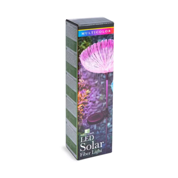 Száloptikás szolár medúza - 80 cm - színes LED Száloptikás szolár medúza - 80 cm - színes LED