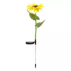 Leszúrható szolár napraforgó - 75 cm - 8 melegfehér LED