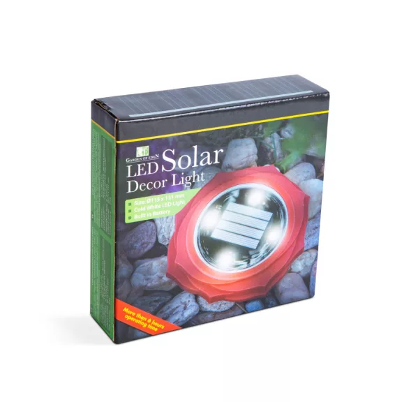 LED-es leszúrható szolár lámpa - piros - hidegfehér - 11,5 x 2,3 cm LED-es leszúrható szolár lámpa - piros - hidegfehér - 11,5 x 2,3 cm