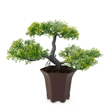 Műnövény dekoráció - bonsai fa - 25 x 9 cm