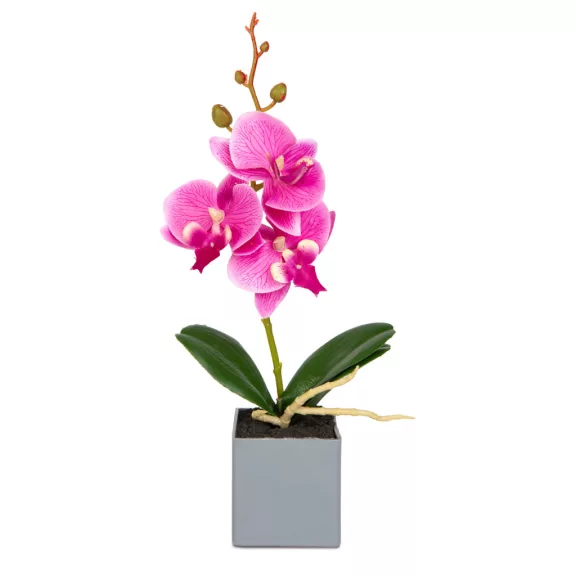 Műnövény dekoráció - orchidea - 3 féle - 29,5 cm