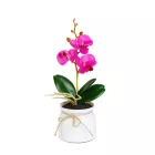 Műnövény dekoráció - orchidea - 3 féle - 32,5 cm