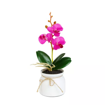 Műnövény dekoráció - orchidea - 3 féle - 32,5 cm