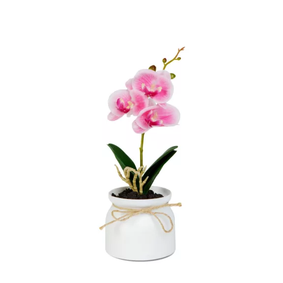 Műnövény dekoráció - orchidea - 3 féle - 32,5 cm