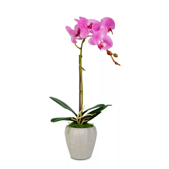 Műnövény dekoráció - orchidea - 3 féle - 45 cm Műnövény dekoráció - orchidea - 3 féle - 45 cm