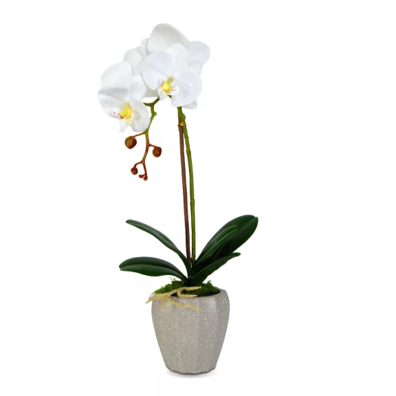 Műnövény dekoráció - orchidea - 3 féle - 45 cm Műnövény dekoráció - orchidea - 3 féle - 45 cm