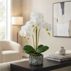 Műnövény dekoráció - orchidea -  53 cm