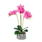 Műnövény dekoráció - orchidea -  53 cm