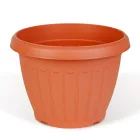 Műanyag virágcserép - terrakotta - 25 cm