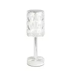 Asztali lámpa - átlátszó - állítható színhőm, fényerő - akkumulátoros - USB