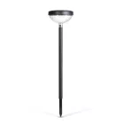 Leszúrható szolár lámpa - 1 + 1 melegfehér / RGB SMD LED - fekete - 53 x 11,4 cm