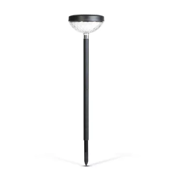   Leszúrható szolár lámpa - 1 + 1 melegfehér / RGB SMD LED - fekete - 53 x 11,4 cm
