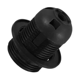 Foglalat 1 gyűrűvel E27, fekete