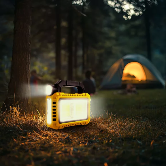 Multifunkciós kézi lámpa - szolár panel, USB-C - 6 világítási mód, 8 LED, 3600 mAh - 800 lumen Multifunkciós kézi lámpa - szolár panel, USB-C - 6 világítási mód, 8 LED, 3600 mAh - 800 lumen