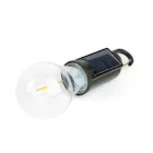Akasztható szolár lámpa - villanykörte alakú - USB-C - 100 lumen - 400 mAh