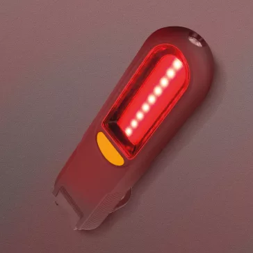   Mágneses steklámpa COB + SMD LED-del, akasztóval - vészjelzővel