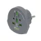 Q2POWER 1.100100-TH utazóadapter, World to Europe, bemeneti feszültség: 100-250 V, 16 A, teljesítmény: 100V-1600W/250V-4000W