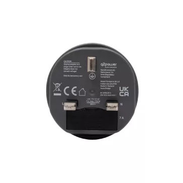   Q2POWER 1.200100-TH utazóadapter, Europe to UK, bemeneti feszültség: 100-250 V, 7 A, teljesítmény:100V-700W/250V-1750W