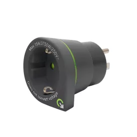   Q2POWER 1.200110-TH utazóadapter  Europe to USA”, bemeneti feszültség: 100-250 V, teljesítmény: 100 V - 1500 W / 250 V - 3750 W"