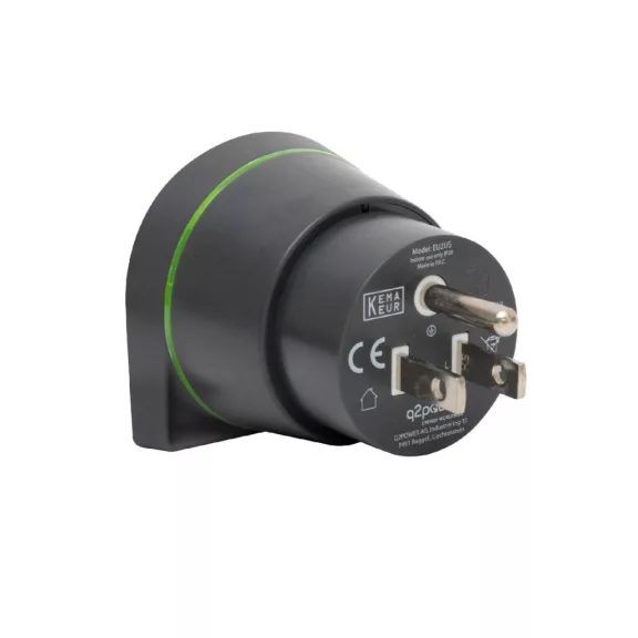 Q2POWER 1.200110-TH utazóadapter  Europe to USA”, bemeneti feszültség: 100-250 V, teljesítmény: 100 V - 1500 W / 250 V - 3750 W"
