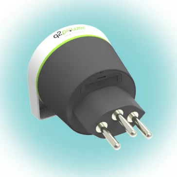   Q2POWER 1.200230 utazóadapter, France to Switzerland, indulási ország: FR, célország: CH