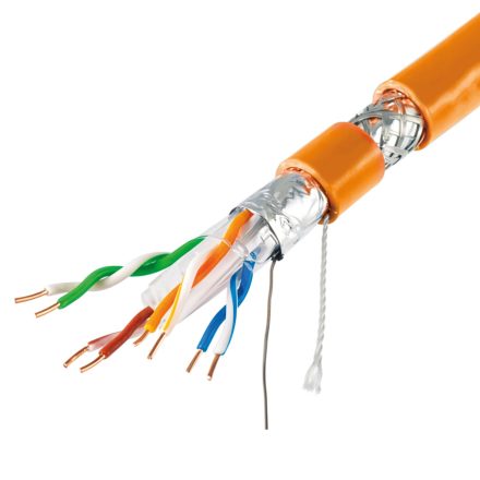 Vezeték SFTP fali Cat.6A (500m) BC - 4P 23AWG SOLID - Fluke pass