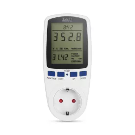   Fogyasztásmérő költségszámítás funkcióval 240V, max. 16 A, 3680W