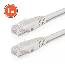 Patch kábel - UTP - CAT6 - CCA - 1 m - szürke