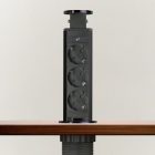 Rejtett elosztó 3-as szálcsiszolt titán fekete