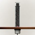 Rejtett elosztó 4-es szálcsiszolt ezüst