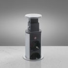 Rejtett elosztó 4-es szálcsiszolt ezüst