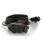 Gumi hosszabbító 10 m – masszív, kültéri elosztó