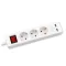 Asztali elosztó 3-as + 2USB