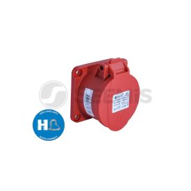   5X16A - BEÉPÍTHETŐ DUGALJ (RUGÓS - GYORS BEKÖTÉSŰ) IP44 70X70 EGYENES