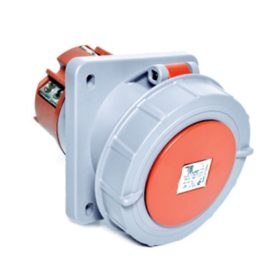   5x125A - Beépíthető dugalj (ferde), 114x114 alap (IP67), csavaros