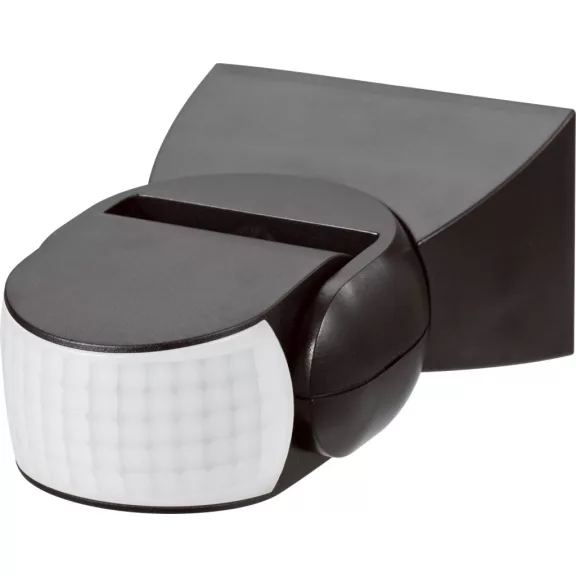Mozgásérzékelő 180º, IP65, fekete Mozgásérzékelő 180º, IP65, fekete