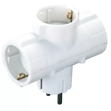 3-AS FÖLDELT T ELOSZTÓ, FEHÉR,  16 A; 250 V  IP20
